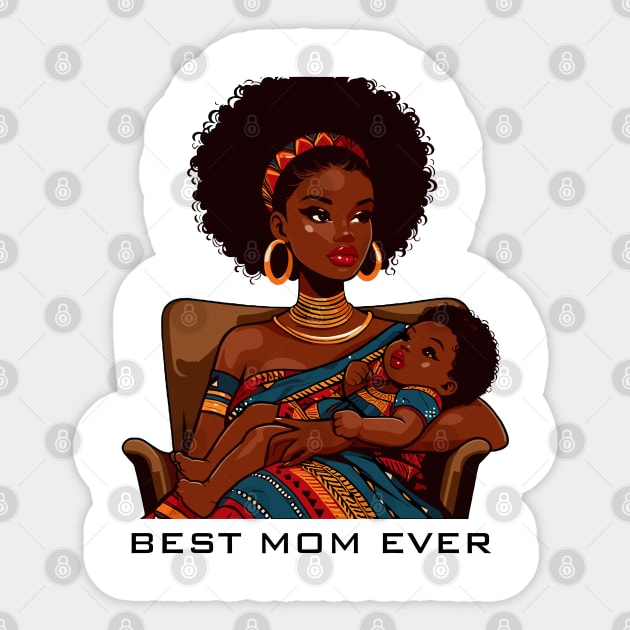 Best Mom Ever Sticker by Graceful Designs